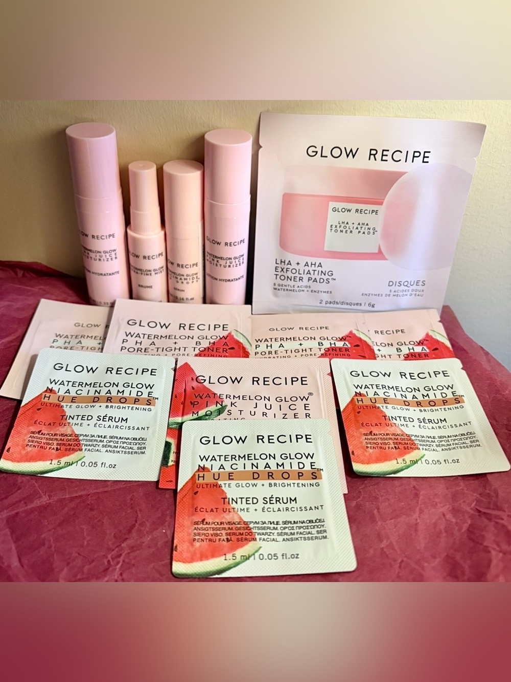Glow Recipe Watermelon Various Travel size & Regular Sized Samples